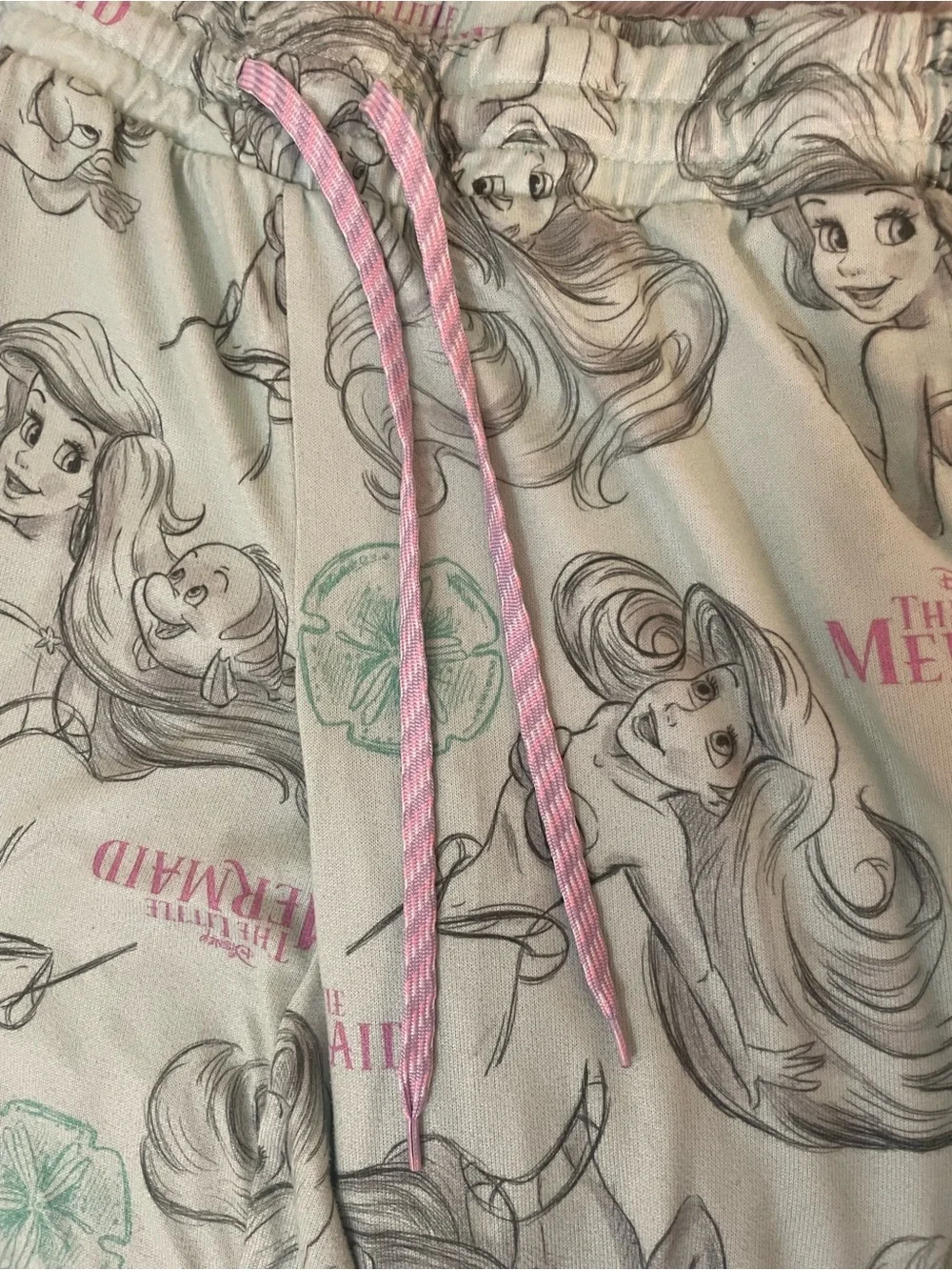 *SOLD*🥳NWOT Ariel Print Light Mint Lounge Pants - Picture 2 of 5